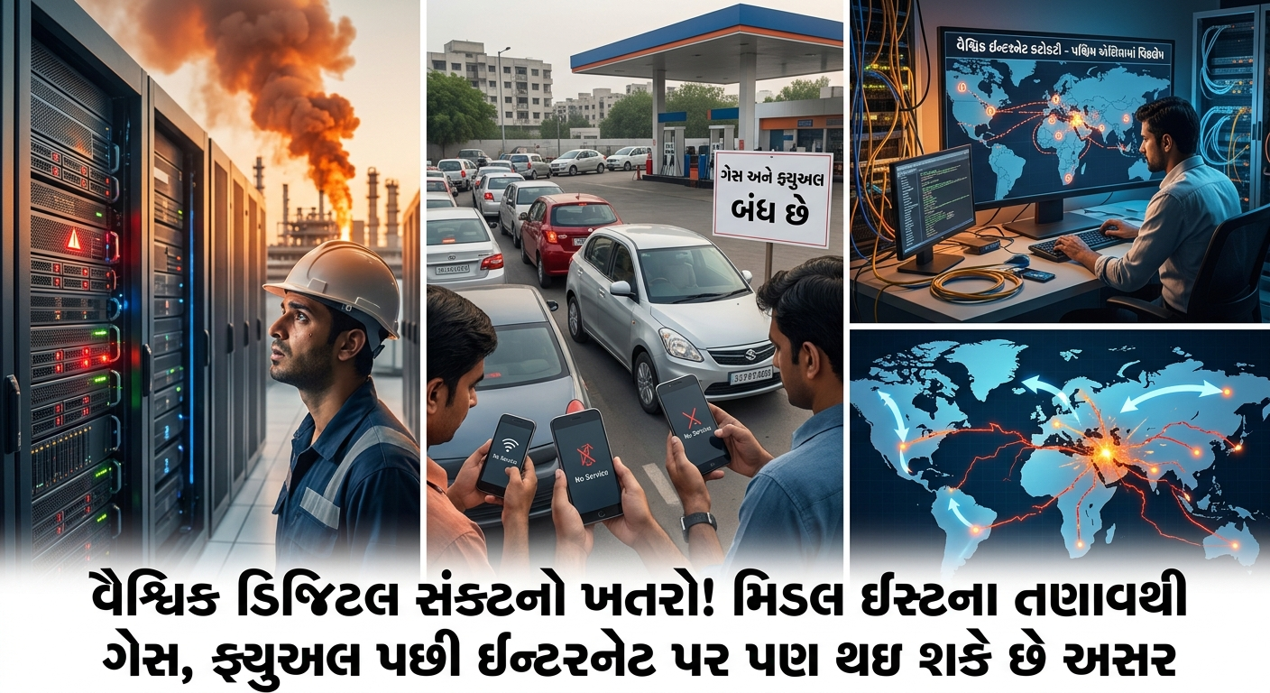 વૈશ્વિક ડિજિટલ સંકટનો ખતરો! મિડલ ઇસ્ટના તણાવથી ગેસ, ફ્યુઅલ પછી ઈન્ટરનેટ પર પણ થઇ શકે છે અસર