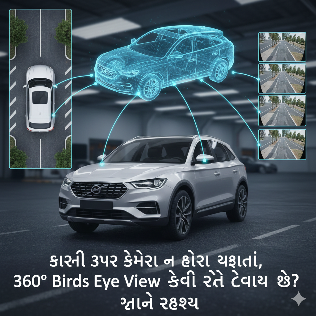 કારની ઉપર કેમેરા ન હોવા છતાં, 360° Birds Eye View કેવી રીતે દેખાય છે? જાણો રહસ્ય