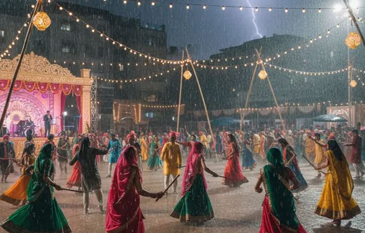 પહેલા નોરતે ભાવનગર, વલસાડ, ભરૂચ અને જાફરાબાદમાં વરસાદની રમઝટ