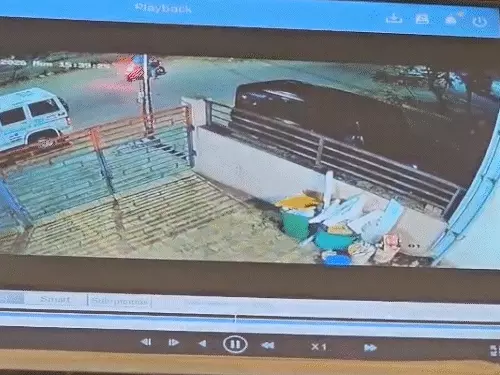 માથાભારે મહાવીરસિંહ ચોથા માળેથી પટકાયાના CCTV:વહેલી સવારે 3:39 વાગ્યે બિલ્ડીંગમાંથી નીચે પડ્યો, અમદાવાદના બોપલમાં 8 જૂને મોત થયું હતું