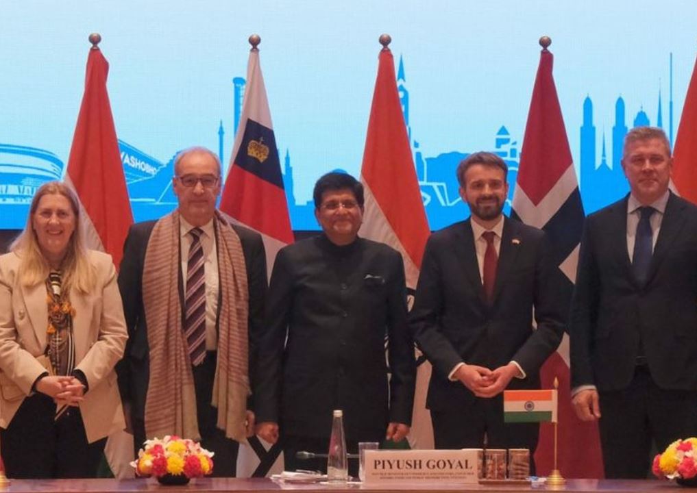 ભારત-યુરોપના 4 દેશો વચ્ચે મુક્ત વેપાર કરાર લાગુ:15 વર્ષમાં 10 લાખ નોકરીઓ