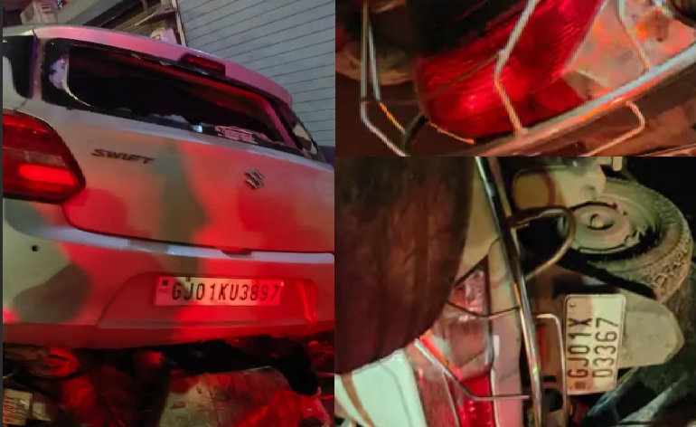 અમદાવાદના સરદાનગર પાસે વધુ એક નબીરા એ સર્યો અકસ્માત:કાર ચાલકની ધરપકડ