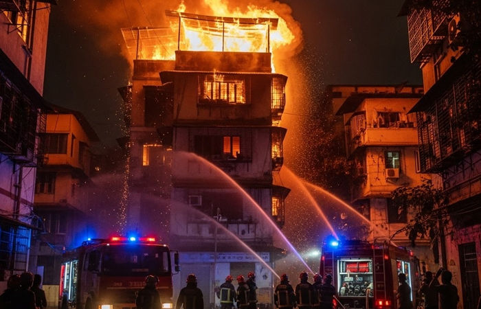 મુંબઈના ગોરેગાંવમાં મકાનમાં લાગી ભીષણ આગ, શ્વાસ રુંધાતા મહિલા સહિત 3ના મોત