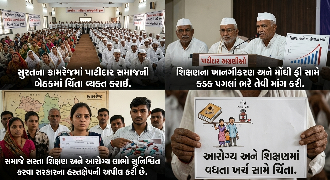 શિક્ષણ અને આરોગ્યના વેપારીકરણ સામે પાટીદાર સમાજનો હુંકાર