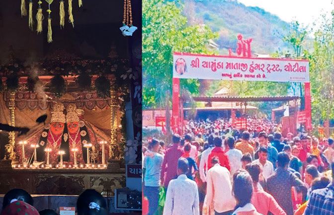 આજે નોરતાનો બીજો દિવસ..ચોટીલા મંદિરે વહેલી સવારથી જ ભક્તોની ભારે ભીડ 