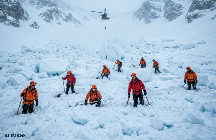 કેલિફોર્નિયામાં બરફના તોફાન વચ્ચે ભયાનક હિમસ્ખલન, સ્કીઈંગ કરનારા 9માંથી 8ના મોત, 1 હજુ ગુમ