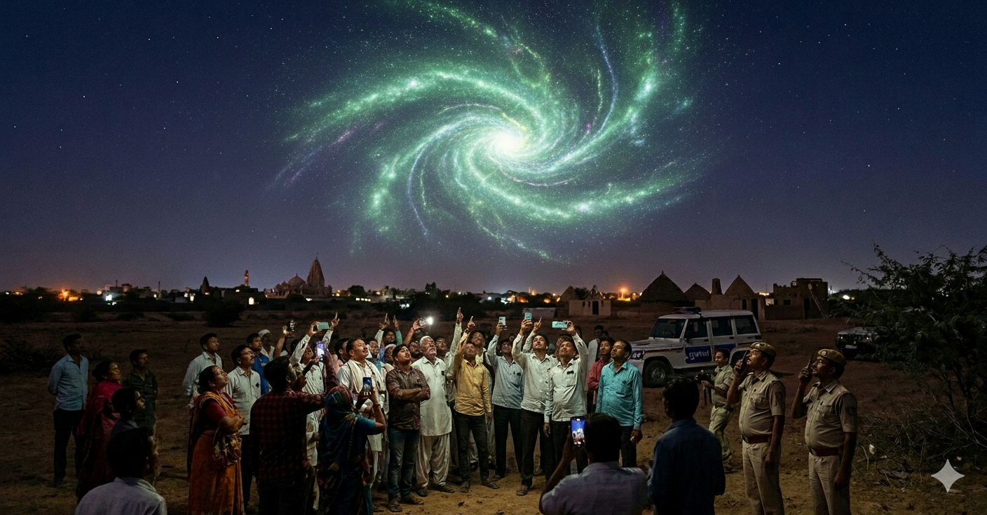  કચ્છના ભુજના આકાશમાં દેખાઈ રહસ્યમય રોશની, લોકોમાં ભારે કૂતુહલ