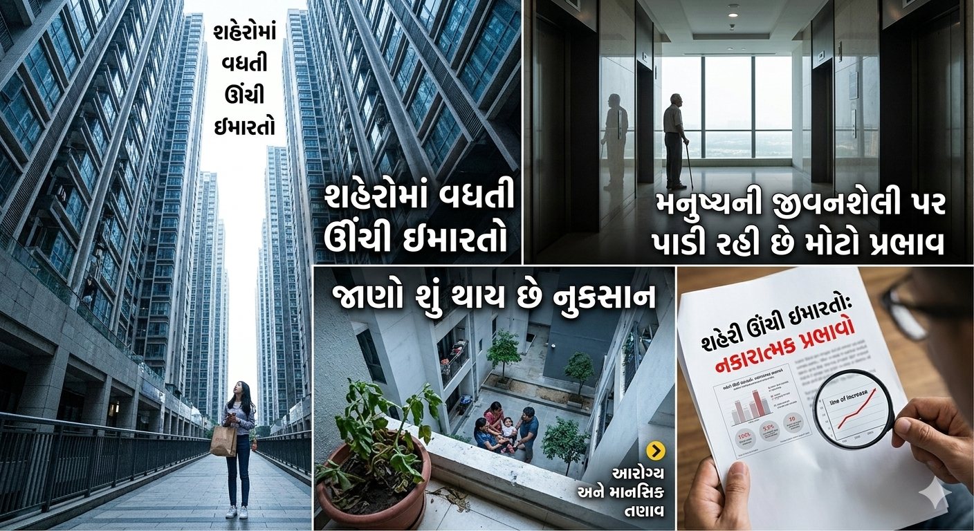 શહેરોમાં વધતી ઊંચી ઇમારતો, મનુષ્યની જીવનશેલી પર પાડી રહી છે મોટો પ્રભાવ, જાણો શું થાય છે નુકસાન
