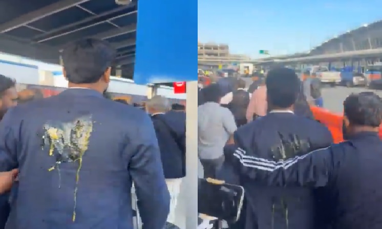 ન્યૂયોર્કમાં બાંગ્લાદેશના વિદ્યાર્થી નેતા પર ફેંકાયા ઇંડા: હસીનાની પાર્ટીના કાર્યકરોએ તેમને કહ્યા આતંકવાદી; યુનુસ વિરુદ્ધ પણ કર્યા સૂત્રોચ્ચાર 