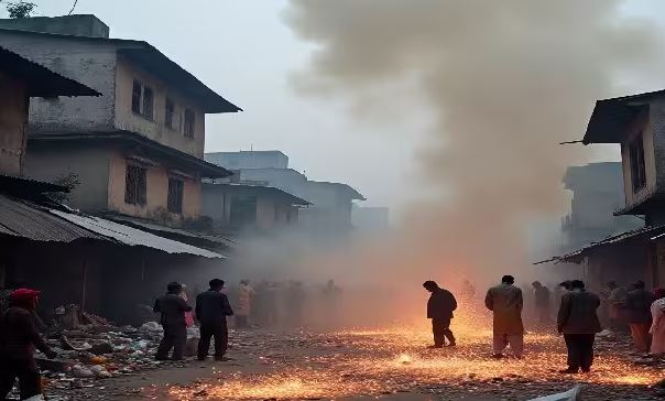 દિવાળીની રાતે અમદાવાદની હવા બની ઝેરી, એર ક્વોલિટી ઇન્ડેક્સ 300 પાર